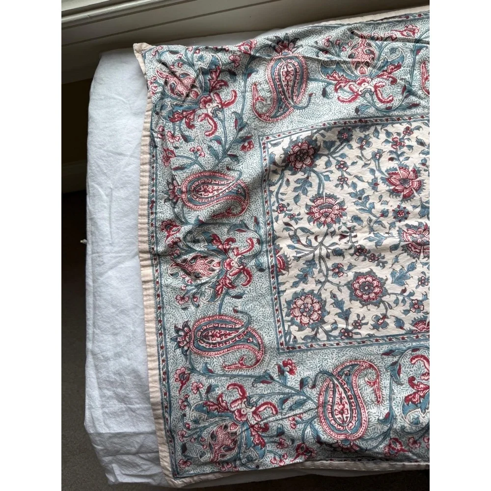 Ralph Lauren Avah King Size Shams Turquoise Floral Paisley Home‎ Decor Bedding